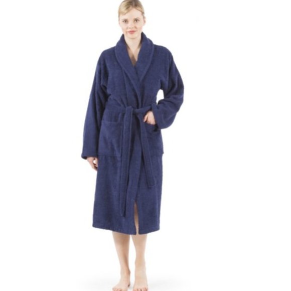Linum Home Textiles Unisex Terry Cloth Bathrobe L/XL - Picture 3 of 7